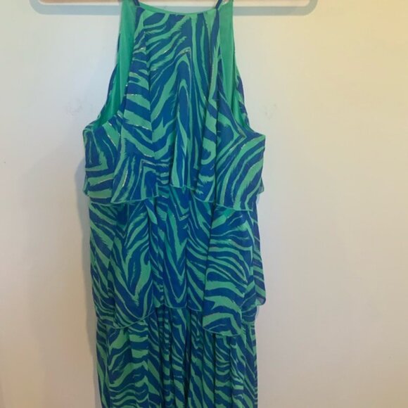 Lili Sidonio Ruffle Tiered Halter Dress - Picture 2 of 3